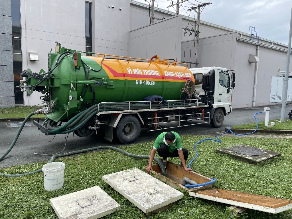 Dịch vụ hút hầm cầu, hút bể phốt tại Thuận An, Bình Dương