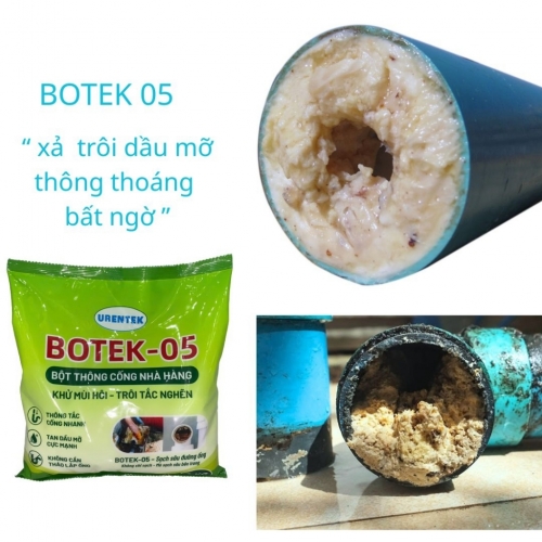 Bột thông cống Botek 05 - Giải pháp xử lý dầu mỡ hoàn hảo